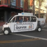 Habillage de véhicule électrique pour une campagne publicitaire à San Diego