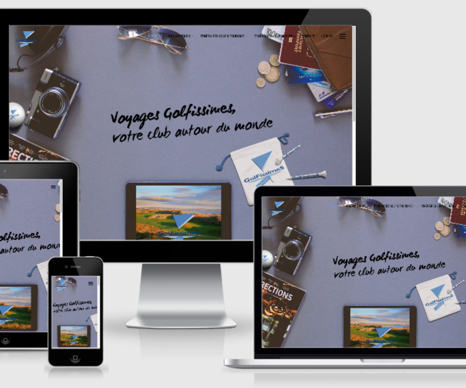 Site internet Voyages Golfissimes