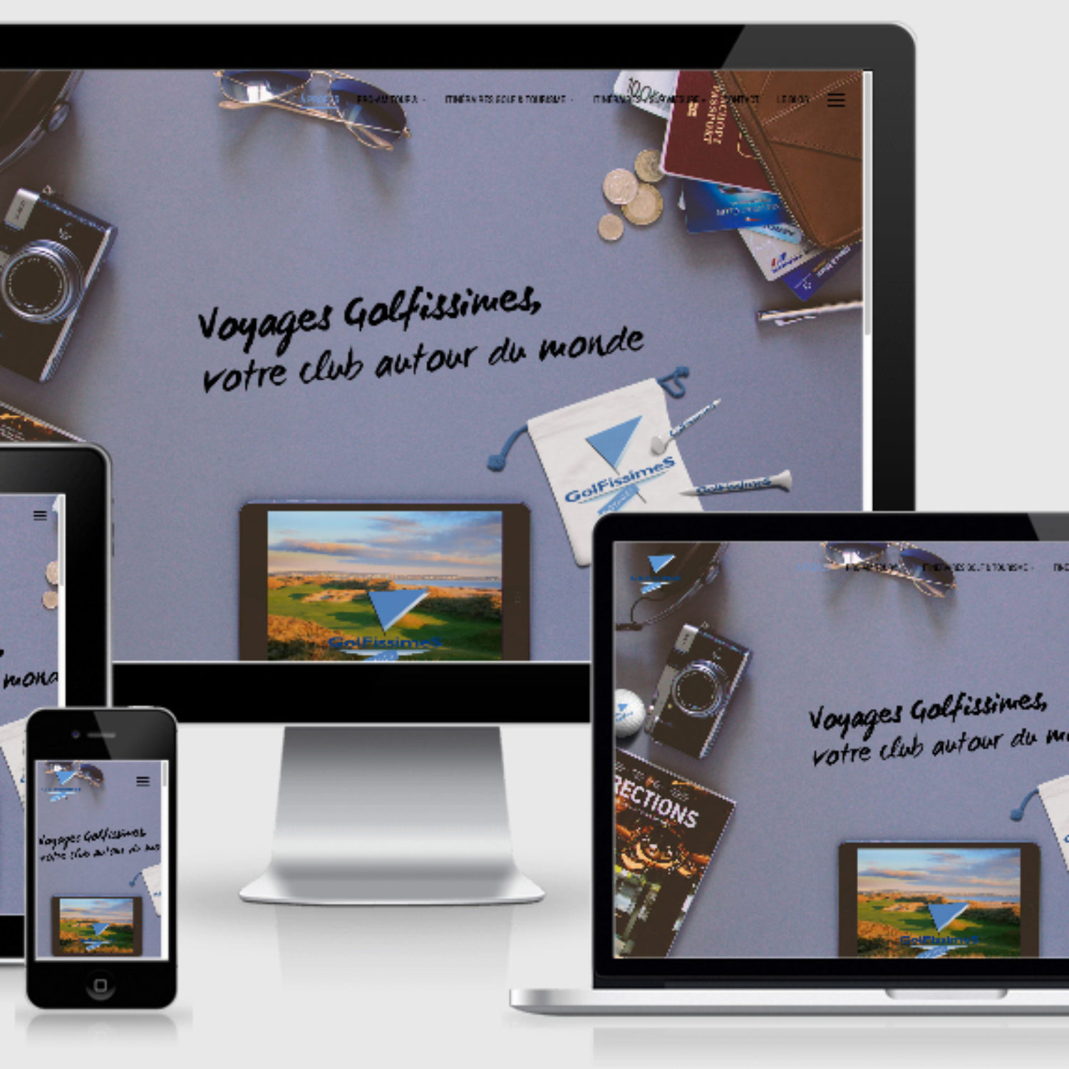 Site internet Voyages Golfissimes